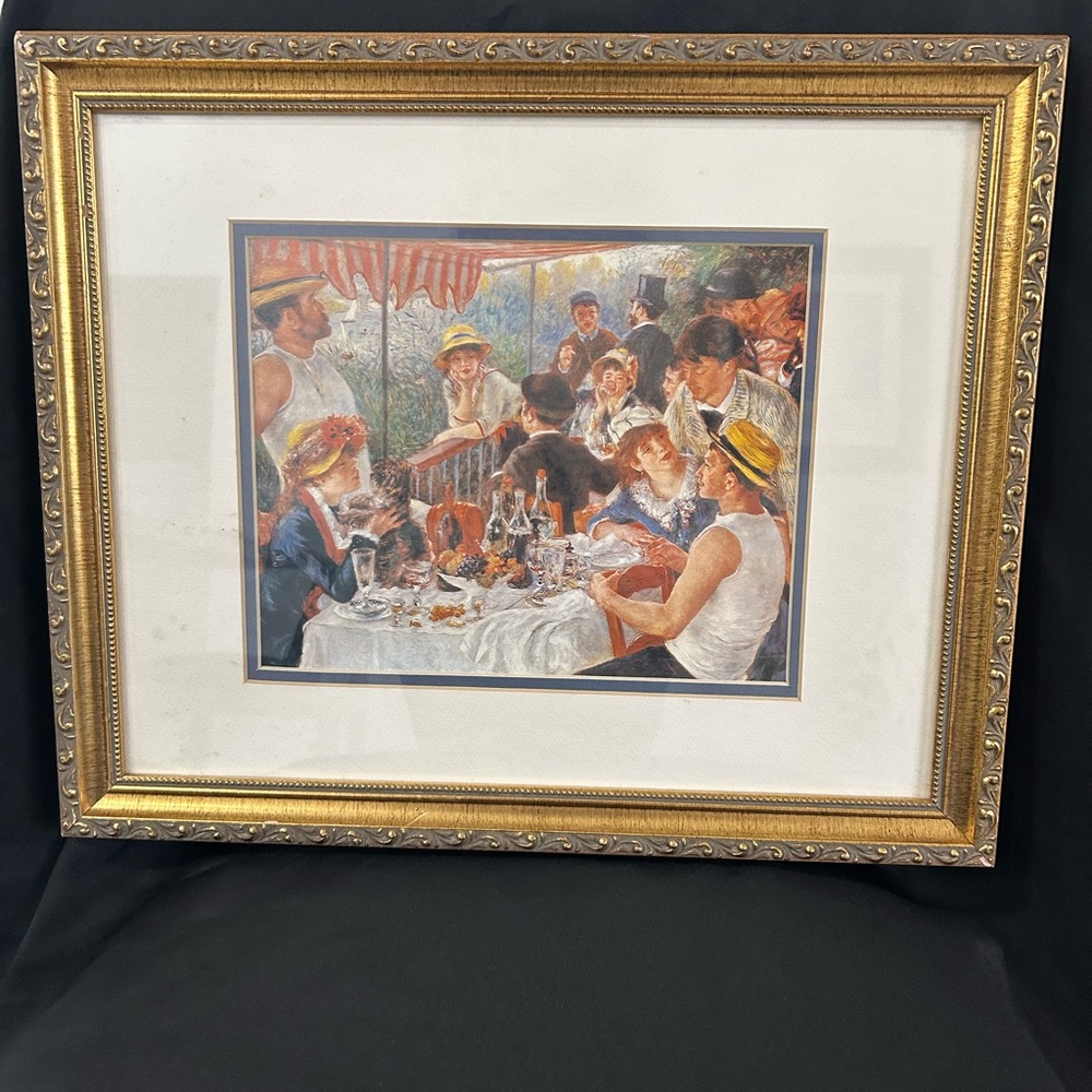 Framed Art Print with Gold Frame